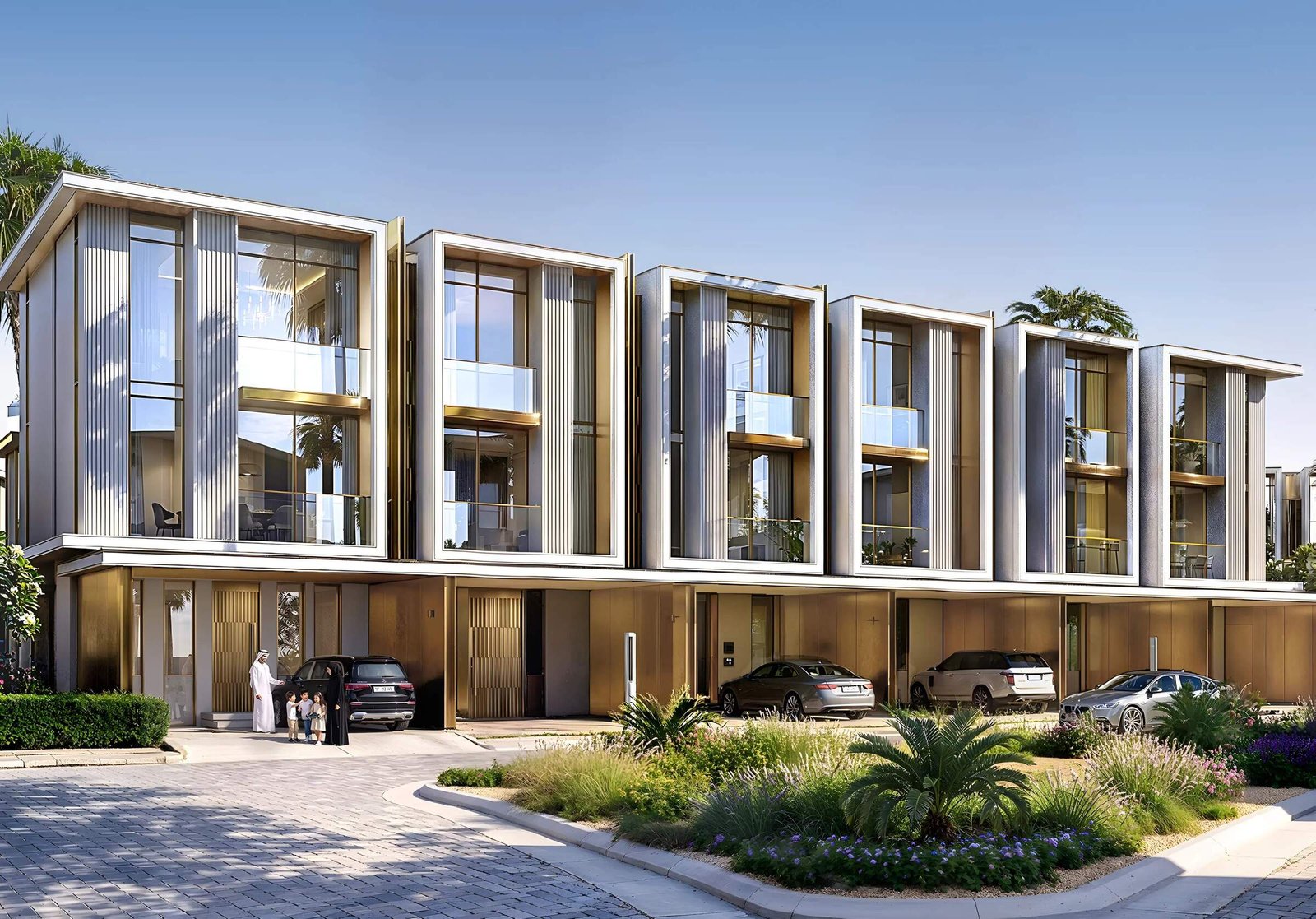 Emerald Villa exterior arrival render