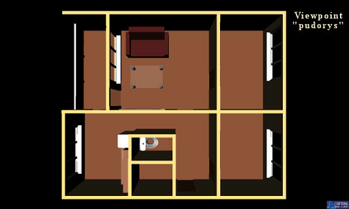 Villa 23 one bedroom floor plan
